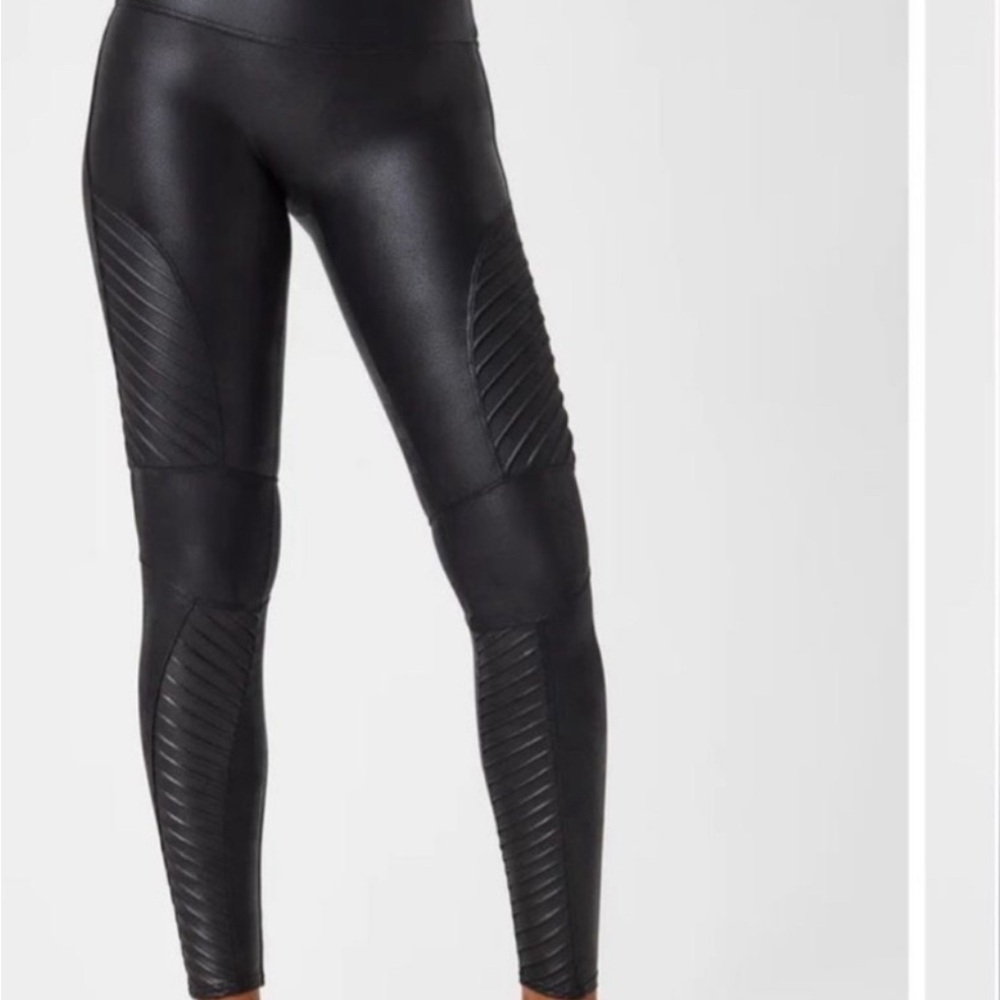 Black Faux Leather moto Leggings